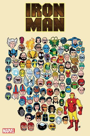 Iron Man #1 DAVE BARDIN DEADLY FOES cover