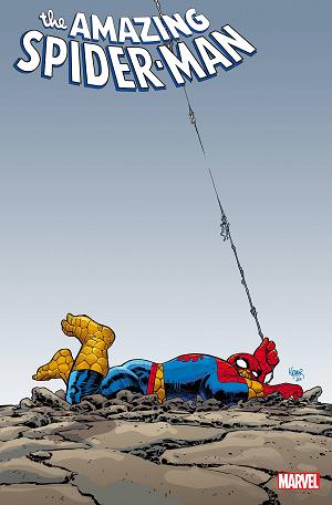 Amazing Spider-Man #61 AARON KUDER THE THING cover