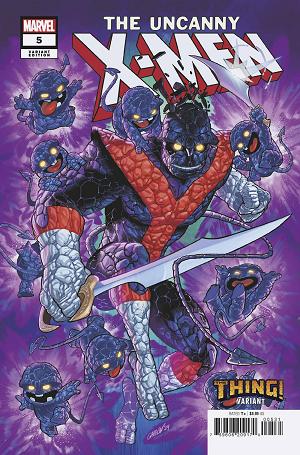Uncanny X-Men #5 JAVIER GARRON THE THING cover