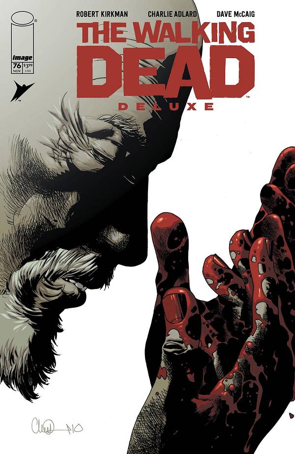 Walking Dead Deluxe #76 variant cover by Charlie Adlard