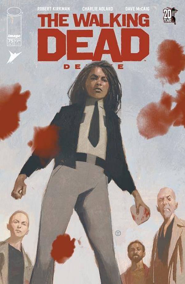 Walking Dead Deluxe #75 variant cover by Julian Totino Tedesco
