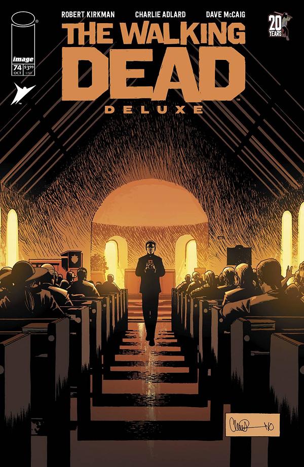 Walking Dead Deluxe #74 variant cover by Charlie Adlard