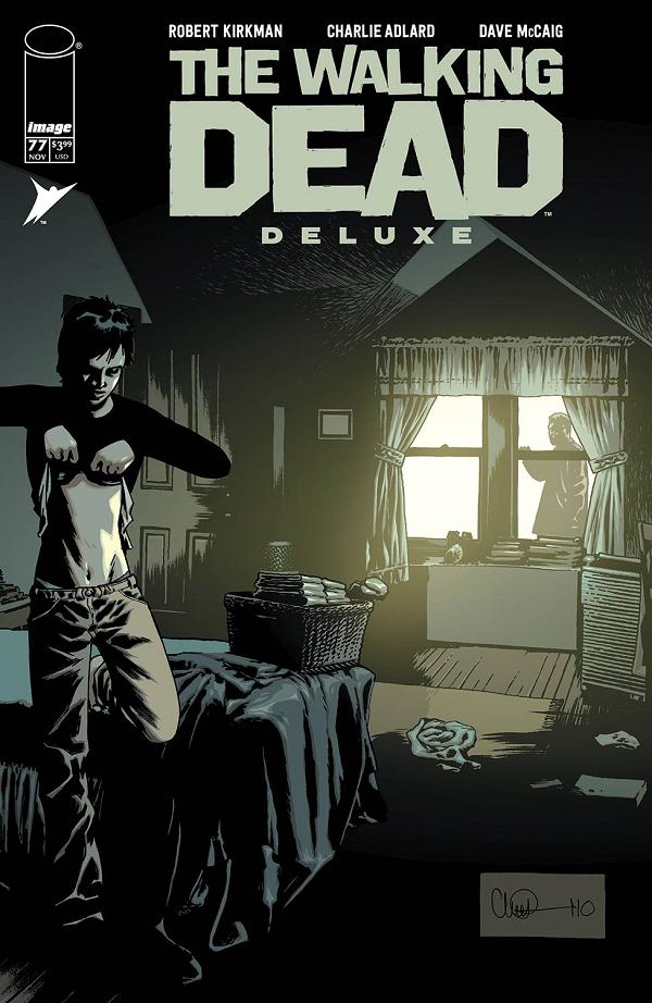 Walking Dead Deluxe #77 variant cover by Charlie Adlard