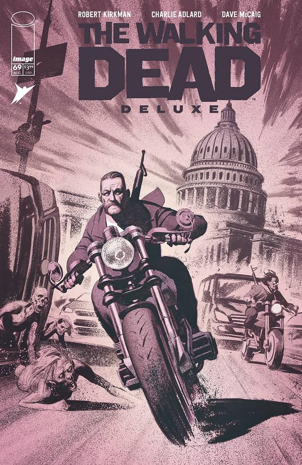 Walking Dead Deluxe #69 variant cover by Julian Totino Tedesco