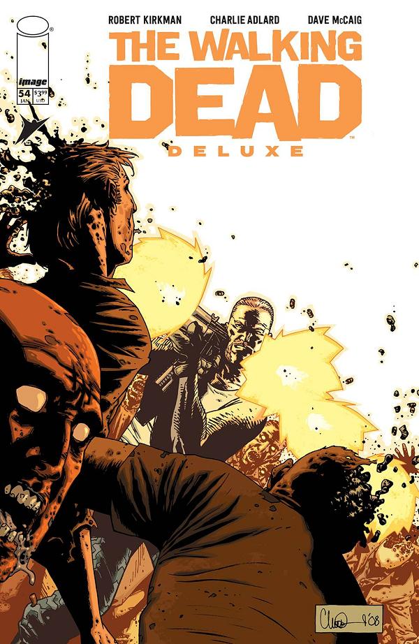 Walking Dead Deluxe #54 variant cover by Charlie Adlard
