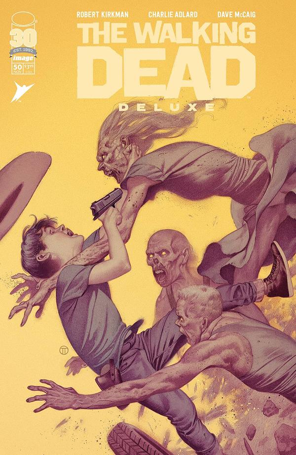 Walking Dead Deluxe #50 variant cover by Julian Totino Tedesco