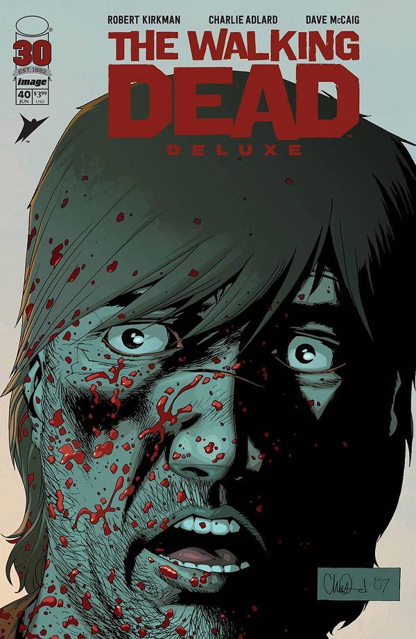 Walking Dead Deluxe #40 variant cover by David Finch