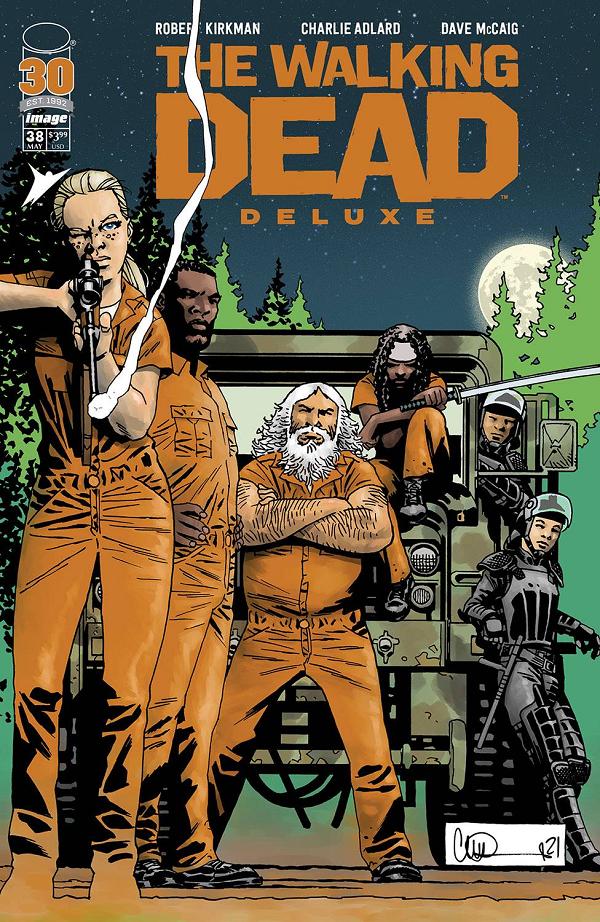 Walking Dead Deluxe #38 variant cover by Charlie Adlard