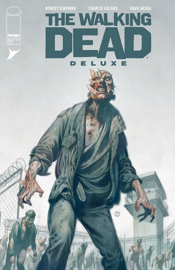 Walking Dead Deluxe #34 variant cover by Charlie Adlard