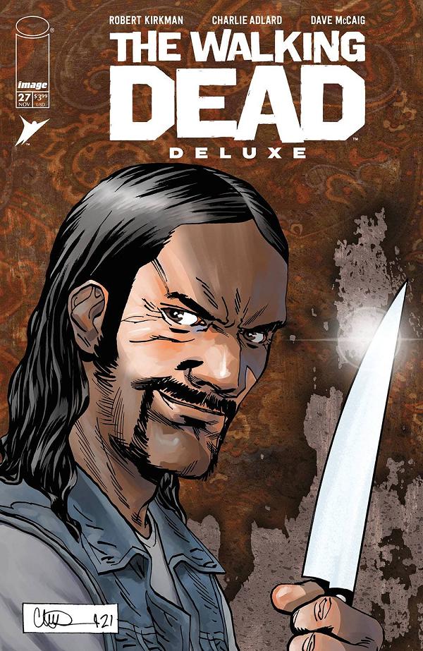 Walking Dead Deluxe #27 variant cover by Charlie Adlard