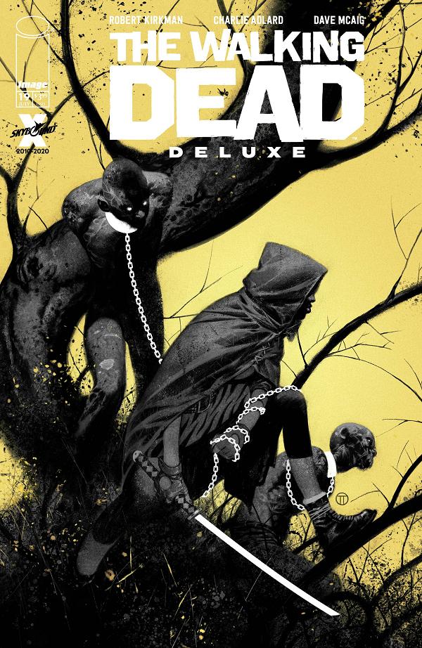 Walking Dead Deluxe #19 variant cover by Julian Totino Tedesco