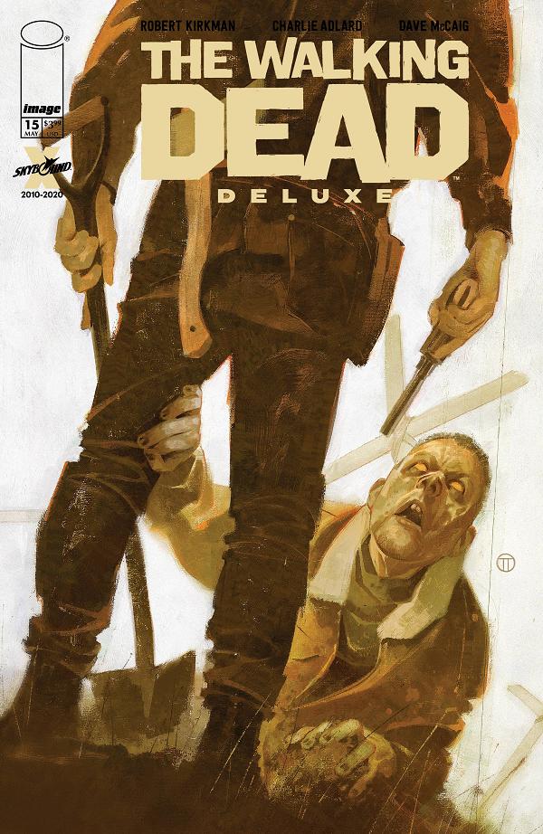 Walking Dead Deluxe #15 variant cover by Julian Totino Tedesco