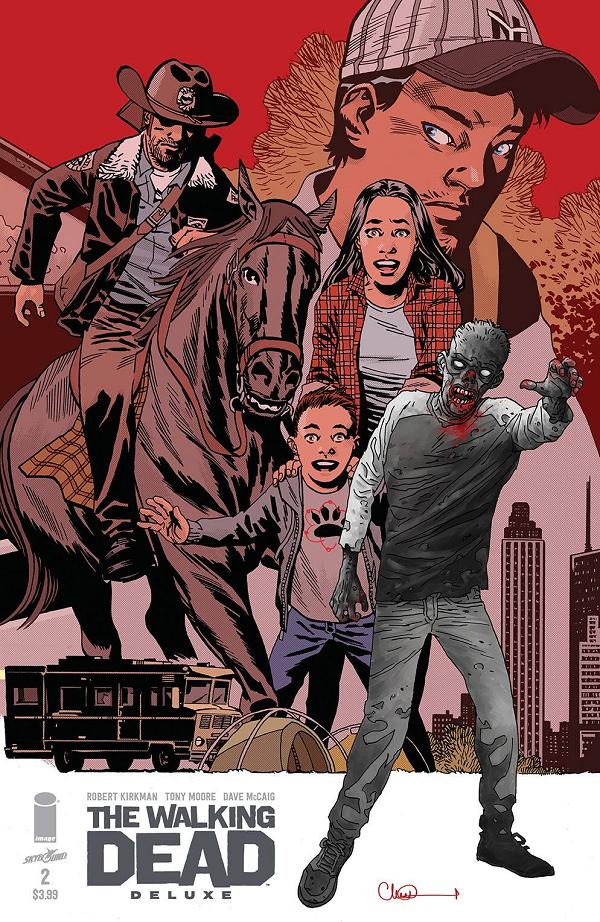 Walking Dead Deluxe #2 variant cover by Charlie Adlard