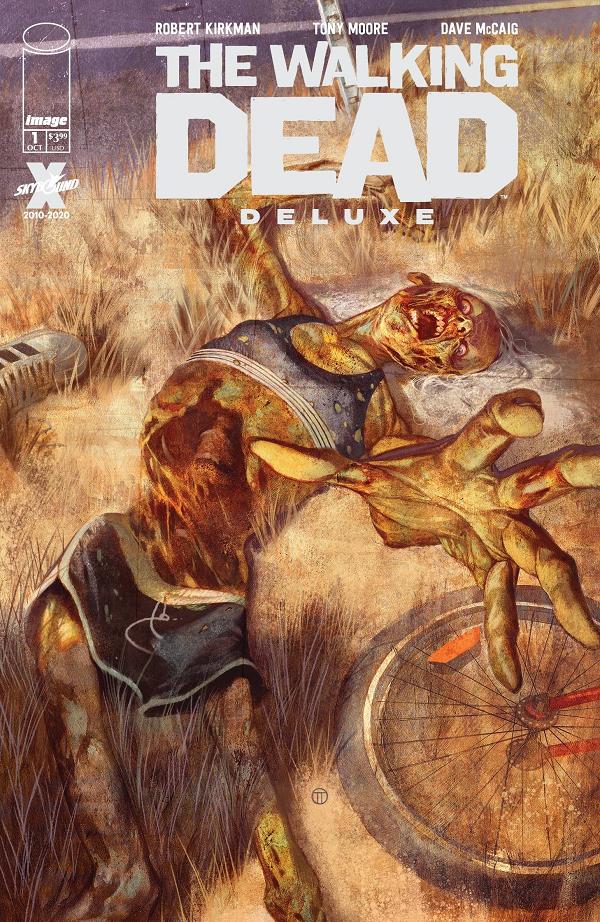 Walking Dead Deluxe #1 variant cover by Julian Totino Tedesco
