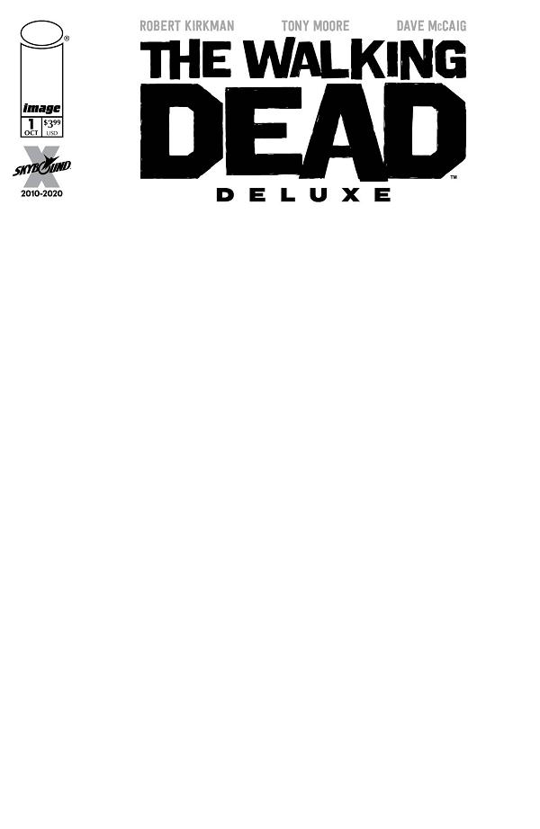 Walking Dead Deluxe #1 CVR F BLANK SKETCH CVR (MR) cover