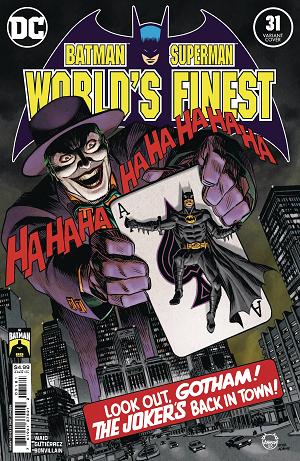 Batman & Superman: World's Finest #31 CVR F JOHNSON BATMAN 85TH cover