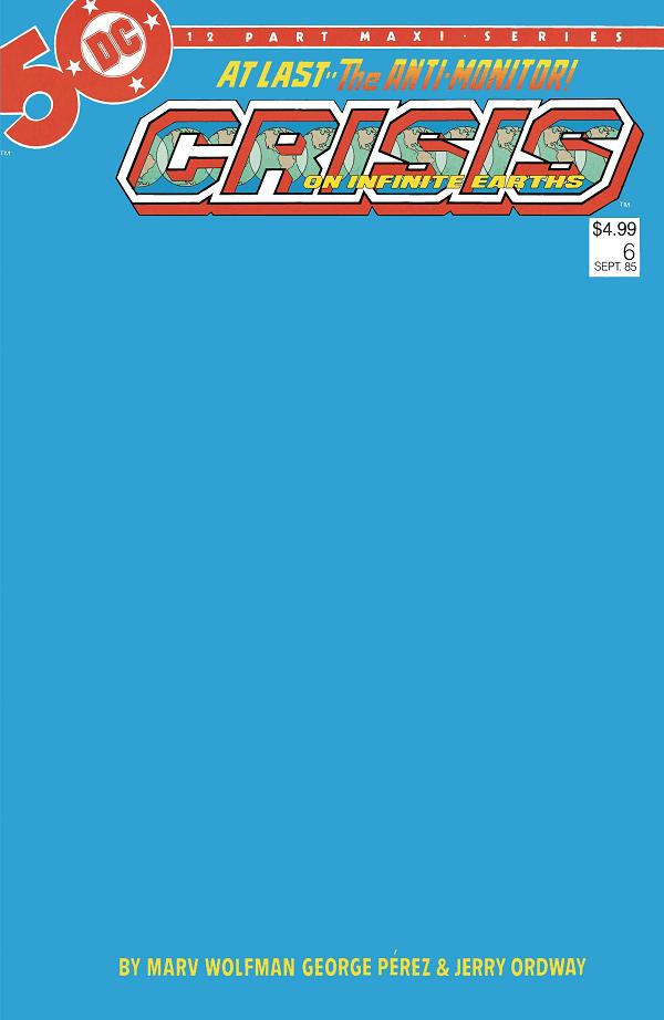 Crisis On Infinite Earths #6 CVR C BLANK V cover