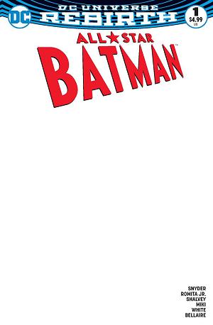 All Star Batman #1 BLANK cover