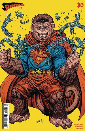 Superman #13 CVR F APRIL FOOLS BEPPO SUPER MONKEY CSV HOB cover