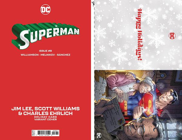 Superman #8 CVR D JIM LEE DC HOLIDAY CARD SPECIAL EDITION cover
