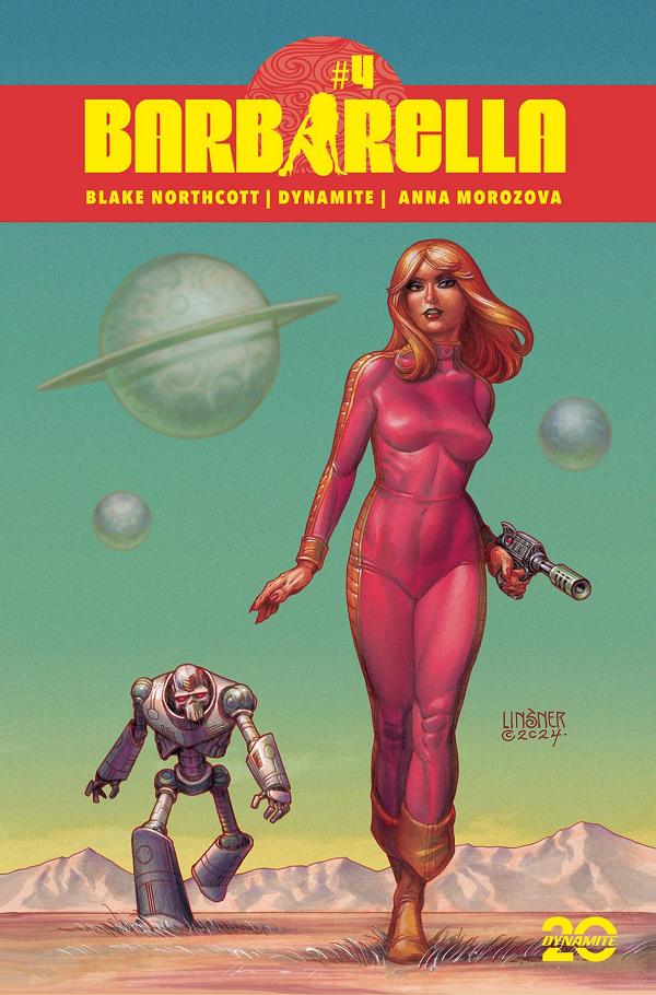 Barbarella #4 cover by Joseph Michael Linsner