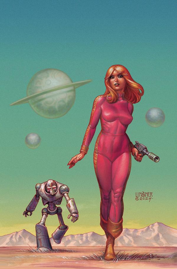 Barbarella #4 variant cover by Joseph Michael Linsner