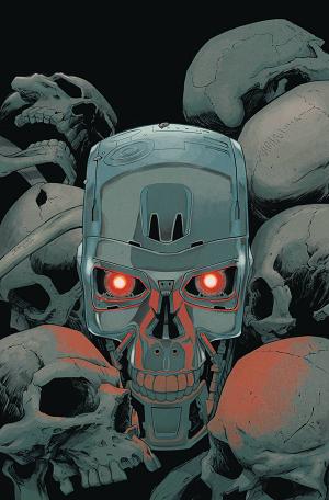 Terminator #1 CVR D SHALVEY METAL EMBOSSED CVR DE EXC cover