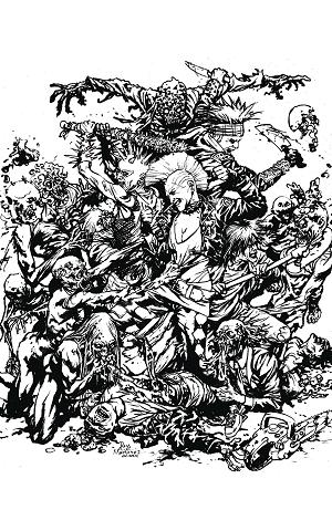 Return Of The Living Dead #1 CVR E B&W MARTINEZ LTD ED cover