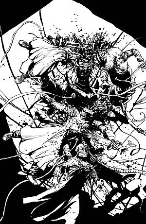 Bloody Parts #1 CVR C MARTINEZ B&W LTD VIRGIN 1/350 (O/A) (M cover