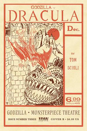 Godzilla Monsterpiece Theatre #3 CVR B SCIOLI cover