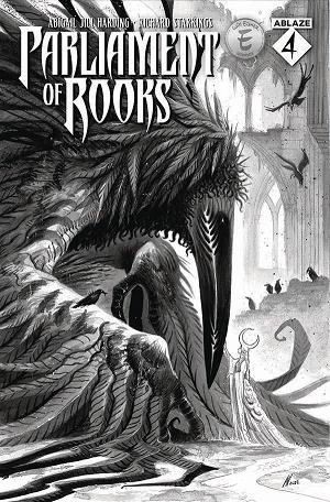 Parliament Of Rooks #4 CVR B ABIGAIL JILL HARDING B&W (MR) cover
