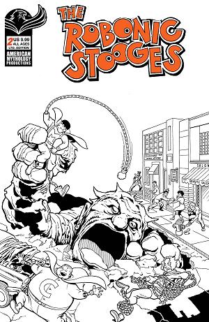 Robonic Stooges Fantastic Fools #2 CVR C SHANOWER LTD ED (O/ cover