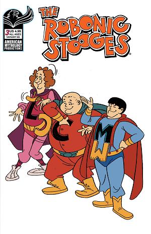 Robonic Stooges Fantastic Fools #3 CVR B CVR B ANIMATION CELL cover