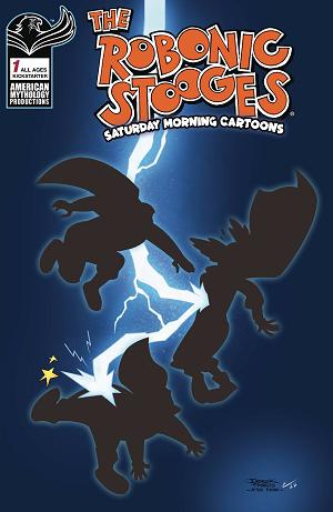 Robonic Stooges Saturday Morning Cartoons #1 1/250 KS cover