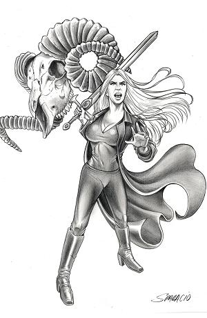 Witch Hammer #1 CVR D 1/100 B&W CENTURY (O/A) cover