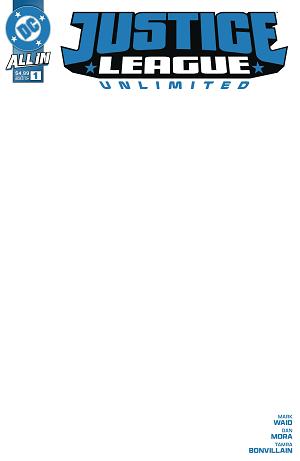 Justice League Unlimited #1 CVR G BLANK CSV cover