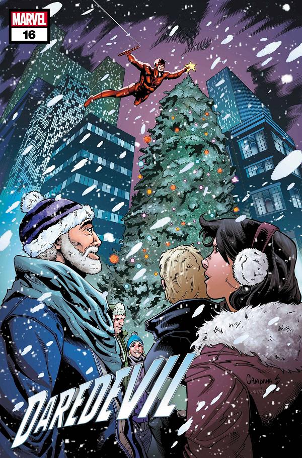 Daredevil #16 CHRIS CAMPANA WINTER HOLIDAY cover