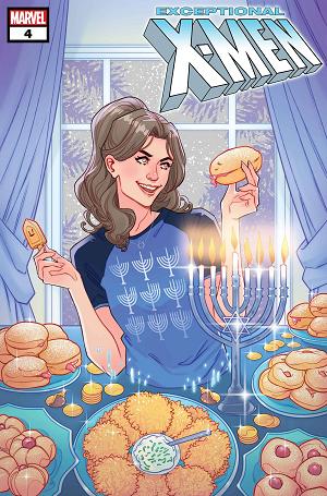 Exceptional X-Men #4 MARGUERITE SAUVAGE WINTER HOLIDAY cover