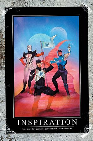 Justice League The Atom Project #1 CVR E (OF 6) CVR E INC 1:25 KEVIN WADA CARD STOCK cover