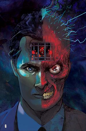 Two-Face #2 CVR B (OF 6) CVR B CHRISTIAN WARD CARD STOCK cover