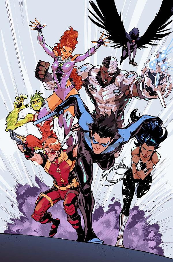 Titans #19 CVR B CVR B KARL KERSCHL CARD STOCK cover
