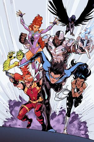 Titans #19 CVR B CVR B KARL KERSCHL CARD STOCK cover