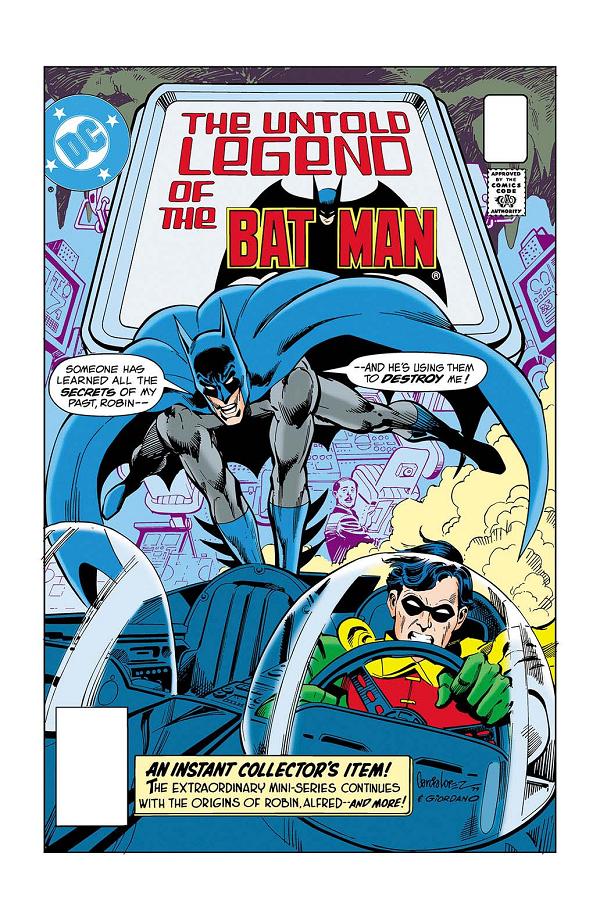 Limited Edition The Untold Legend Of The Batman #1 CVR A JOSE LUIS GARCIA-LOPEZ & DICK GIORDANO cover