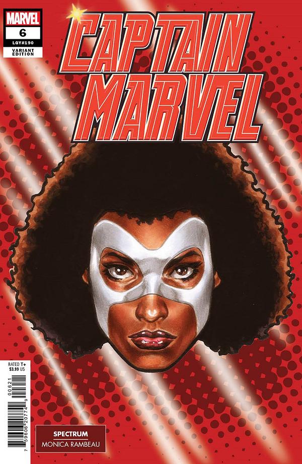 Captain Marvel #6 MARK BROOKS HEADSHOT cover