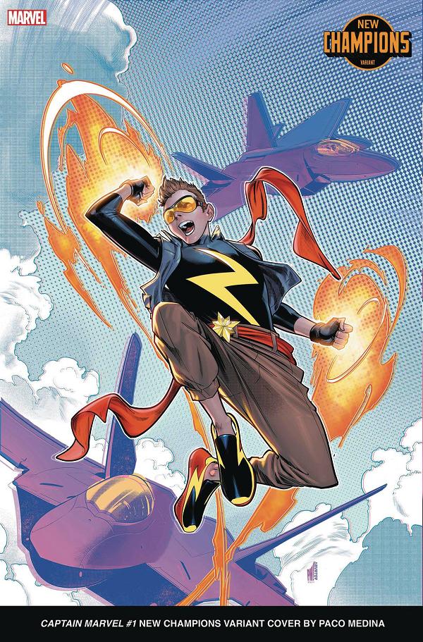 Captain Marvel #1 variant cover by Paco Medina