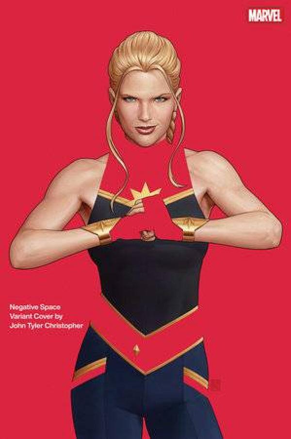 Captain Marvel #1 variant cover by John Tyler Christopher