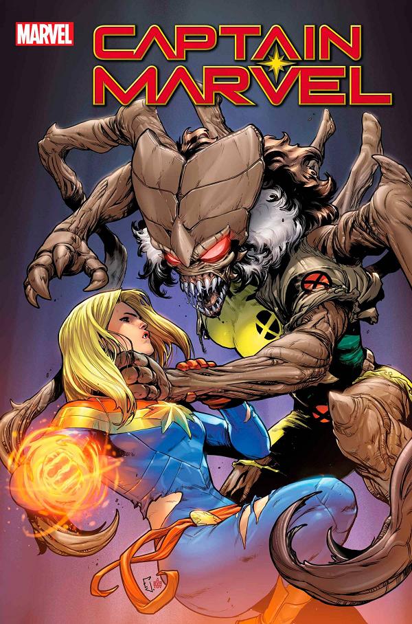 Captain Marvel #45 cover by Juan Frigeri