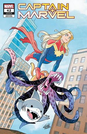 Captain Marvel #42 GURIHIRU JEFF THE LANDSHARK cover