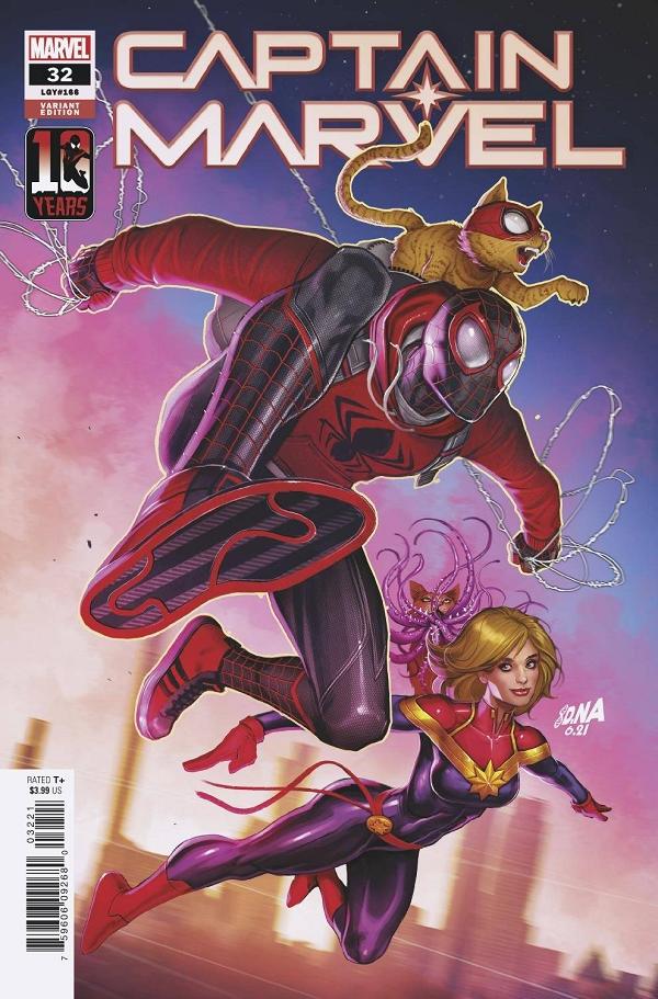 Captain Marvel #32 NAKAYAMA MILES MORALES 10TH ANNIV cover