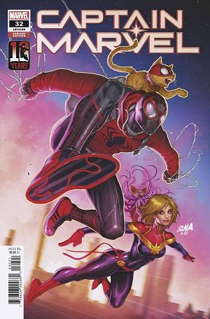 Captain Marvel #32 NAKAYAMA MILES MORALES 10TH ANNIV cover